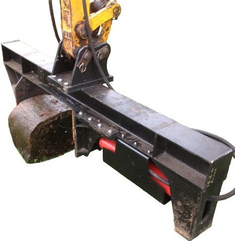 compact excavator log splitter|log splitter attachment for excavator.